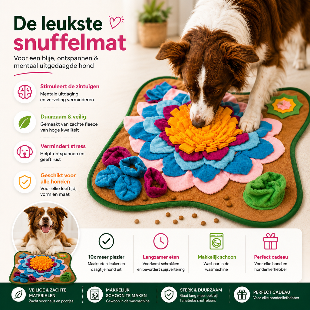 SnuffelPro® Interactieve Snuffelmat voor Honden