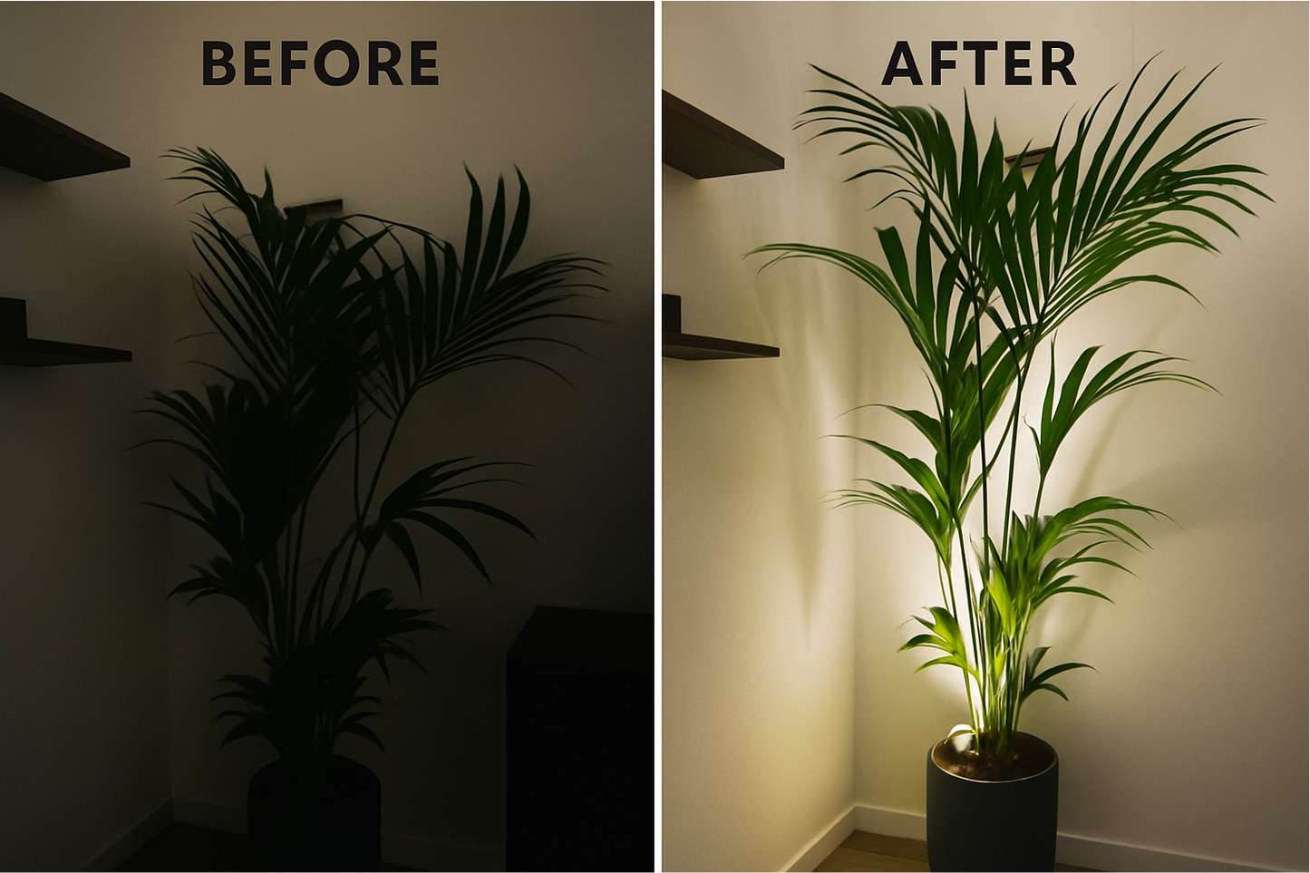 GlowLeaf LED spotlight - oplaadbare lamp