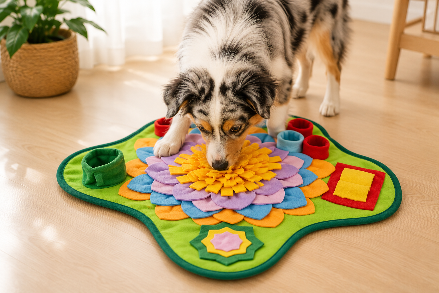 SnuffelPro snuffelmat groen - anti-sloopgedrag mat voor honden